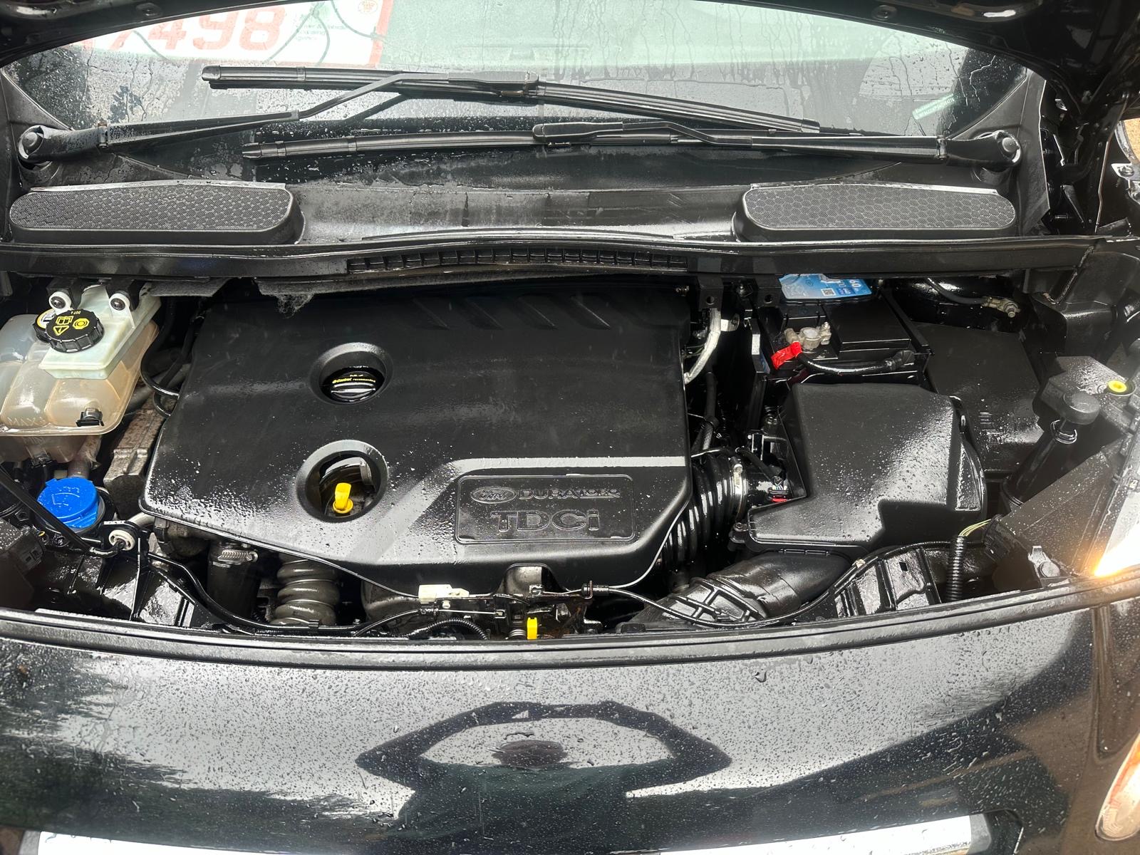 Cleaned Ford TDCi engine bay